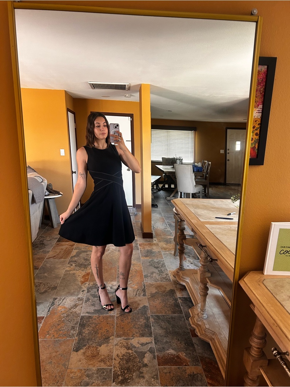 White House Black Market Black Fit & Flare Dress | Size 2 | Sleeveless Cocktail